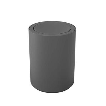 Imagem de Lixeira Serene Com Tampa Basculante 1 Litro Cinza Chumbo - Coza - BRIN