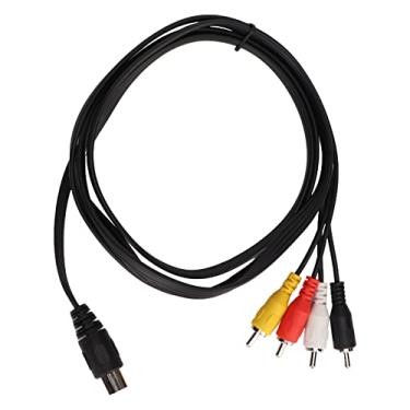 Imagem de Gavigain Cabo DIN 5 pinos macho para 4RCA macho, plugue DIN macho de 5 pinos para plugues macho 4RCA cabo de áudio profissional Cabo adaptador de áudio de 1,5 m Cabo adaptador de áudio de núcleo de cobre puro cabo adaptador de som 1,5 m
