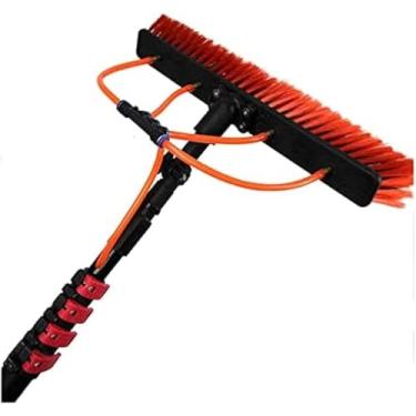 Imagem de Limpador De Janelas Telescópico Poste De Limpeza De Janelas, Escova De água Telescópica, Limpador De Telhado De Conservatório, Ferramenta De Limpeza De Painel Fotovoltaico, Red, 7.2m