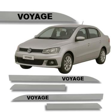 Imagem de Jogo Friso Lateral Voyage Ponta de Faca Grafia Cores Volks - Macall, P