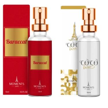 Imagem de Kit 2 Perfumes Moments Paris Baraccat + Coco 15ml