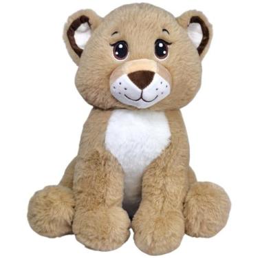 Imagem de Pelúcia Leão Leoa Safari Bebê Nicho Decoração Leãozinho Fofo - Fizzy, 