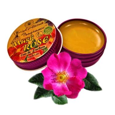 Imagem de Perfume MUSK ROSE - Eau de Parfum - Bálsamo Sólido (Rosa Moschata, De Mai, Damascena, Champaca Branco, Tuberosa) - Fragrância Natural - Presentes de Lembranças de Seminário de Viagem de Festa de
