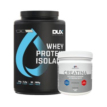 Imagem de Combo Whey Protein Isolado 900g + Creatina 300g Easy Nutri (900g, Coco)