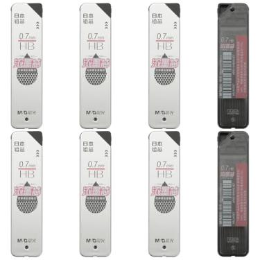 Imagem de PATIKIL 160 peças de grafite mecânico HB, refil de grafite preto de 0,7 mm, refil de lápis resistente à quebra para materiais de escrita, branco