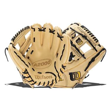 Imagem de WILSON Luva de beisebol 2023 A2000® 1786 29.2 cm Infield - Arremesso para a mão direita, loiro/preto