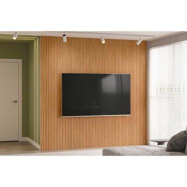 Imagem de Painel De Cozinha Até 90 Pol Modular Ripado 258x250cm Nature Fosco - Linea