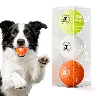 Imagem de Potaroma Bolas de brinquedo para cães para mastigadores agressivos – Pacote com 3 bolas indestrutíveis de E-TPU para animais de estimação flutuantes para piscina de água para cães pequenos e grandes