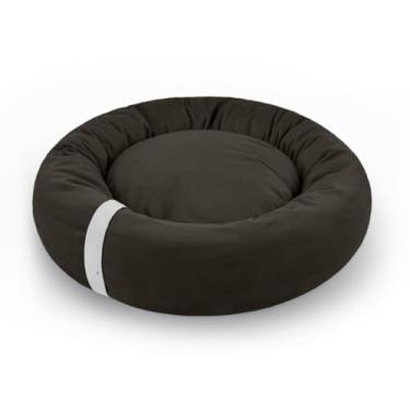 Imagem de Cama Gato e Cachorro Ninho Médio Nuvem Soft Macio Caminha Pet Lavável Donut Fundo Impermeável(Coffee Touch)