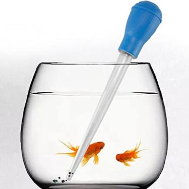 Imagem de Pipeta de Sifão Aquário Manual Ferramenta Limpeza com Tubo Aspiração e Escala Multiuso para Resíduos Adição Aditivos Líquidos