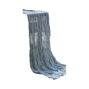 Imagem de Caminho De Mesa Em Cheesecloth Verde, Vermelho E Borgonha, Estilo Boho