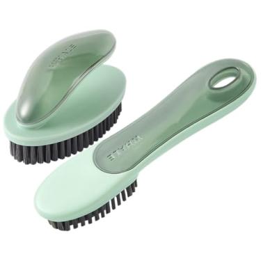 Imagem de Escova de roupa esfregão de roupas de plástico ferramenta de limpeza doméstica escova de cerdas macias para sapatos e tecidos, uso doméstico, remoção eficiente de sujeira