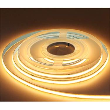 Imagem de KD-tec Fita de LED flexível COB 384 LED/m 12 V/24 V fita dobrável (24 V, branco quente)