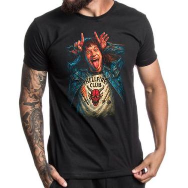 Imagem de Camiseta Stranger Things Alternative Style Hellfire Club - Genérica, P