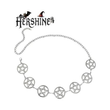 Imagem de Cinto De Cintura Estrela Gótico Punk Y2K Feminino: Acessório Elegante 