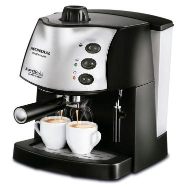 Imagem de Máquina de Café Expresso Mondial C-08 Preto/Inox 127V