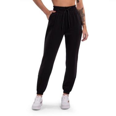 Imagem de Calça Casual Feminina Mizuno Jogger, Preto, GG