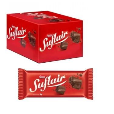 Imagem de Chocolate Suflair Ao Leite Nestlé 50gr - Caixa 20 Unidades