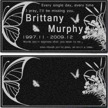 Imagem de JPAFHLM Lápide de mármore personalizada personalizada, pedra memorial do jardim, data de nome personalizado para comemorar a pedra memorial do seu ente querido, monumento de lápide do marcador de cemitério (ST3)