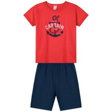 Imagem de Conjunto Infantil Masculino Camiseta  Bermuda Marisol 1 Ao 8