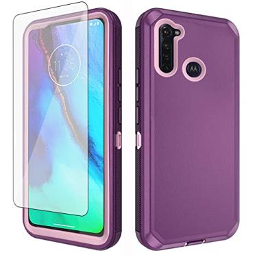 Imagem de Asuwish Capa de telefone para Moto G Power 2020 com protetor de tela e capa de celular híbrida, resistente, à prova de choque, rígida, à prova de quedas, acessórios Motorola G Stylus MotoG Pro Stylo