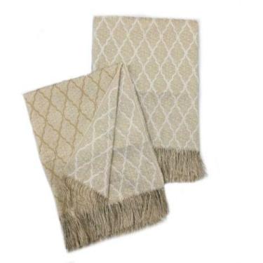 Imagem de Xale Manta para Sofá Poltrona Cama em Jacquard 1,40x1,60m Decorativa L