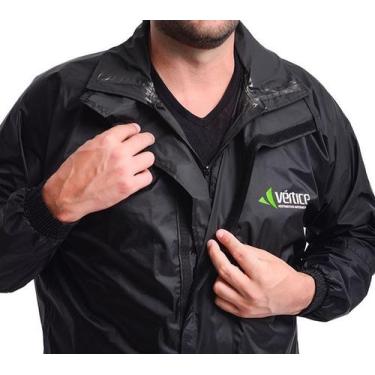 Imagem de Capa de Chuva Masculina Leve Nylon Plus Vértice Preto - LS2, P