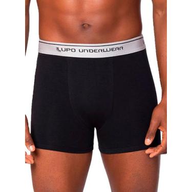 Imagem de Cueca Boxer Lupo 00784-058 Masculina Lisa Algodão T. P/GG, M, 9990, Pr