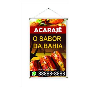 Imagem de Banner pronto Acarajé REF 003 - medida 45x70 cm (arte Pronta) - BANNER