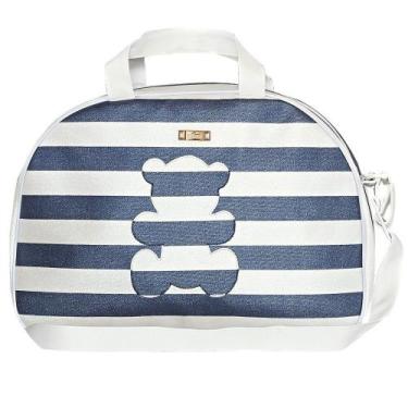 Imagem de Bolsa Maternidade Urso Listrada Marinho GG - Talismã