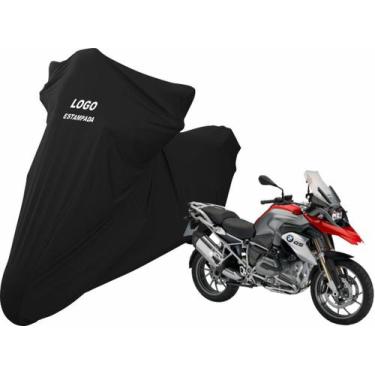 Imagem de Capa Moto Bmw R Gs1200 De Tecido Helanca Reforçado - Mz, Preta
