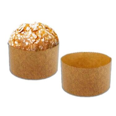 Imagem de Pastry Chef's Boutique Forma de panela fina Panettone – Grande 1 kg – 16 cm x 11 cm – Pacote com 6