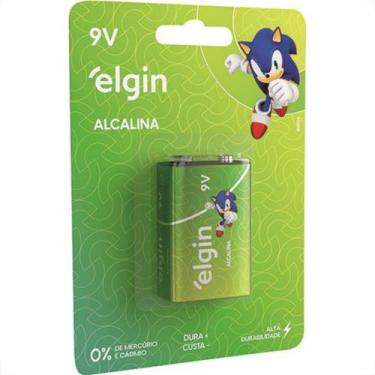 Imagem de Pilha Alcalina Elgin Bateria 9V