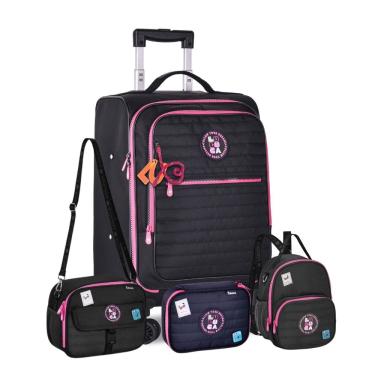 Imagem de Mala Escolar Luluca Mini Mochila Lancheira e Estojo Box