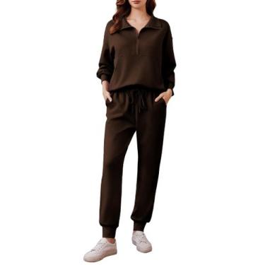 Imagem de Conjunto de Lounge 2 Peças PINSPARK 2024 para Mulheres - Roupa de Viag