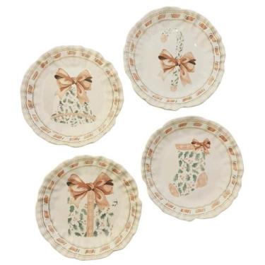 Imagem de Conjunto 4 Pratos Sobremesa Tresors De Noel Maison Blanche