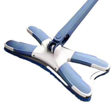 Imagem de Esfregão Triangular 2 Refill Mop Limpeza Giratório De 360° Rodo De Limpeza Esfregao Limpeza Mop Triangular(Quadrada（2 refill))