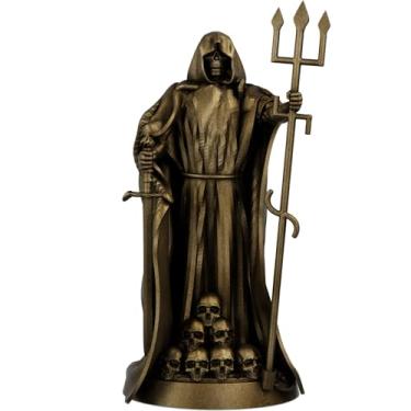 Imagem de Estátua Exu Caveira Imagem Umbanda Candomblé - Versão 2 (Cor Ouro Velho)