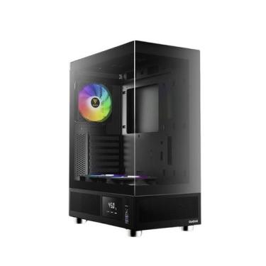 Imagem de Gabinete Gamer Gamdias Atlas E1 ARGB 3 Fans S/Fonte ATX MidTower Displ