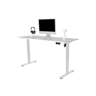 Imagem de Mesa com Regulagem de Altura Elétrica - Active Desk (Branca com base Branca, 120x60cm)