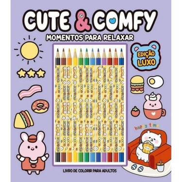 Imagem de Cute & Comfy - Momentos Para Relaxar - Luxo -12 Lápis De Cor