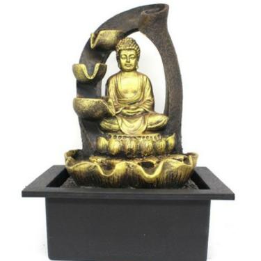 Imagem de Fonte de Água Decorativa Resina Iluminação de LED - Lorben