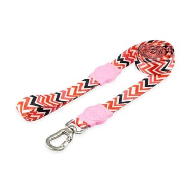 Imagem de Mood Pet Coleira Guia 2 Metros Para Cães Cachorro Adestramento Passeio Porte Grande Médio Pequeno (Fine Rose, P)