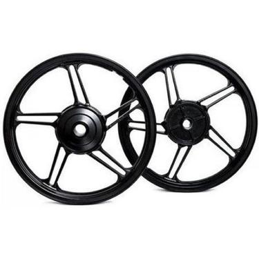 Imagem de Par De Rodas Modelo Titan 2014 Titan 125 Ks Preto