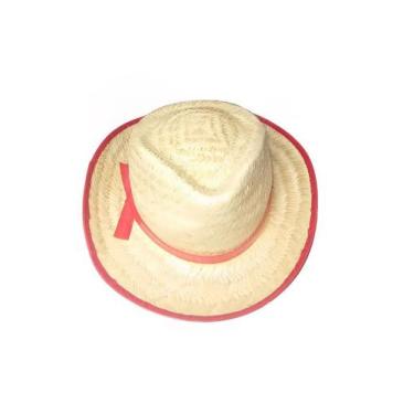 Imagem de Chapéu Palha Infantil - Vermelho - Festas e Fantasias
