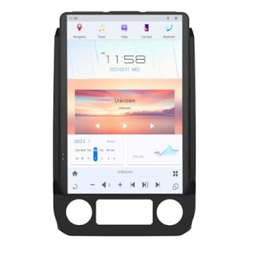 Imagem de Rádio automotivo de 14,4 polegadas para Ford Raptor F150 SYNC2 2015-2021 Qualcomm receptor estéreo Android, reprodutor multimídia, unidade de navegação GPS, gravador (SYNC2) 8 + 128 GB