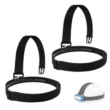 Imagem de Alça de farol, faixa de farol, substituição elástica para Black Diamond Petzl Fenix Energizer Princeton Tec Pelican -2,5 cm de largura, pacote com 2