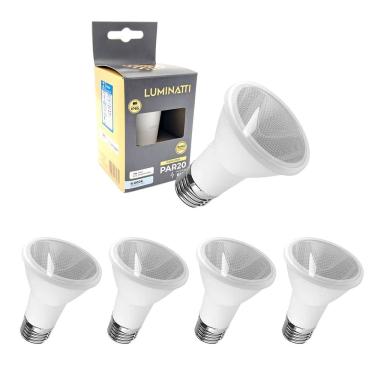 Imagem de 5x Lâmpada Led Par20 6w Ip65 Luz Branca Fria Prova D`água