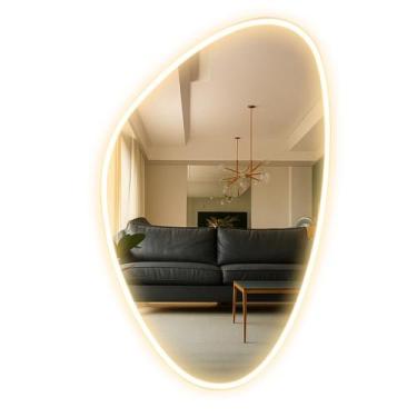 Imagem de Espelho LED Organico 95cm Sala Banheiro Vertical Horizontal - Fox Come