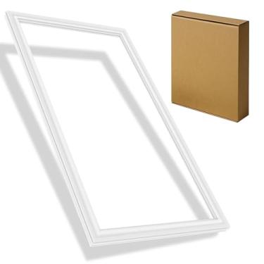 Imagem de Gaxeta de porta de geladeira atualizada 242193206 Junta de freezer serve para Frigidaire Kenmore Crosley 41,6 pol. x 72,4 cm Substituição de vedação de porta de geladeira para AP5806733 branco